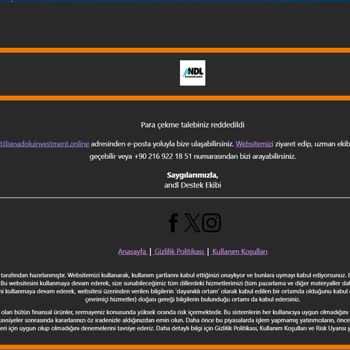 Çekim Talebim Reddedildi, Paramı Alamıyorum!