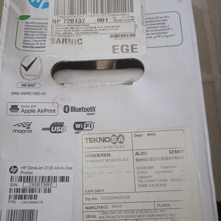 HP Deskjet 2720 Yazıcıda Sürekli E0 Ve! Hatası Nedeniyle Cihazı Kullanamıyorum