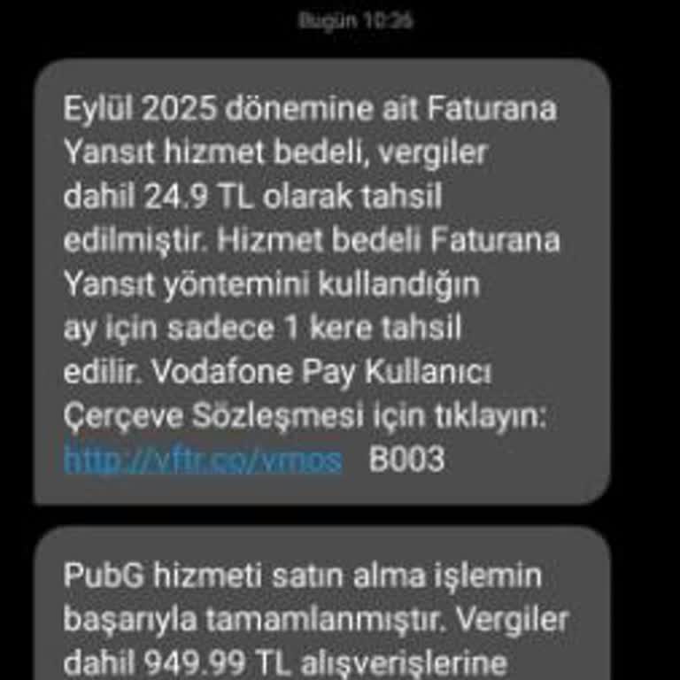 Onayım Dışında Vodafone Pay Üzerinden PUBG Alışverişiyle Mağdur Edildim
