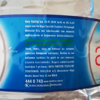 Abant Su Burdur = Bolu Acı = Tatlı?