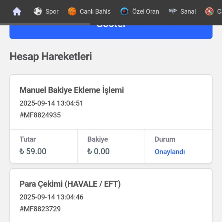 Betkom'da Para Çekme Talebim Reddedildi, Bakiyem Sıfırlandı