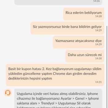Trendyol Plus Kuponu Sistem Hatasıyla Kullanılamıyor Müşteri Hizmetleri Çözüm Sunmuyor