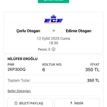 Seçtiğim Koltuk Verilmedi, Sağlık Sorunlarım Göz Ardı Edildi