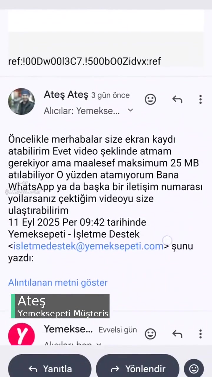 Yemeksepeti Sorunu Asla Anlamıyor! videonun kapak resmi
