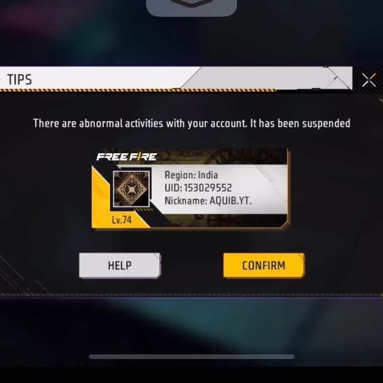 I'm a Victim of a Free Fire Account Hack and Ban
