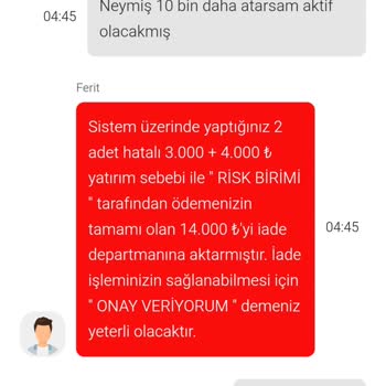 Yatırdığım Para İade Edilmedi, Hesabım Aktif Edilmedi