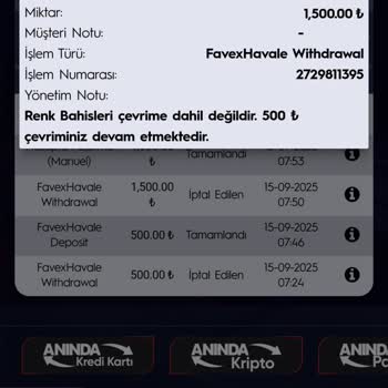 Çekim Talebim Haksız Gerekçeyle İptal Edildi, Bakiyem Silindi