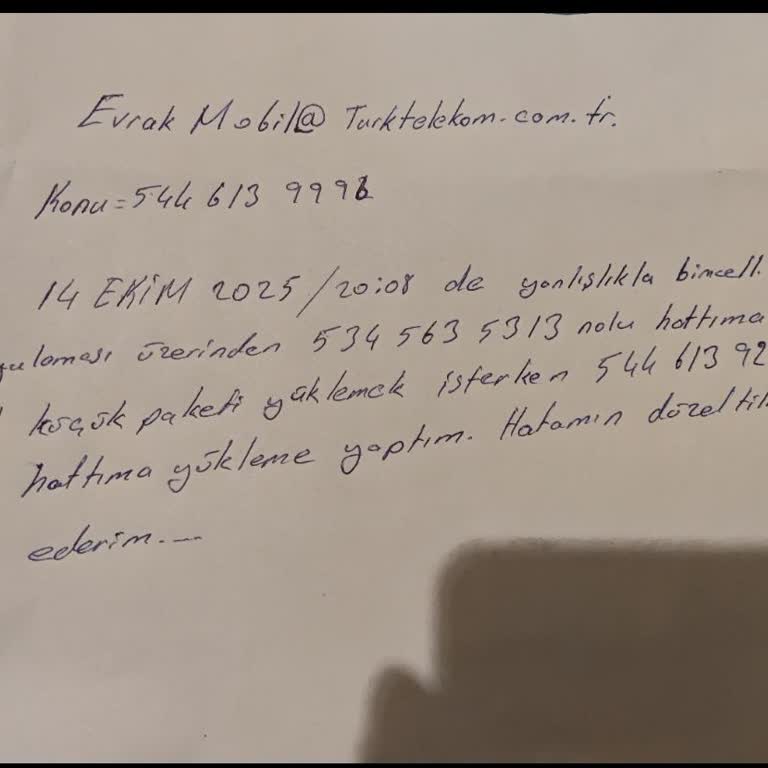 Bimcell Uygulamasında Paket Yanlış Hatta Yüklendi Çözüm Alamadım