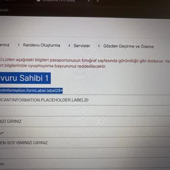 VFS Global Fransa Vize Başvurusunda Sürekli 'label.28' Hatası Ve Randevu Alamama Sorunu