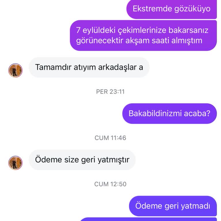 Siparişimin Silinmesi Ve Ödeme İadesinin Yapılmaması