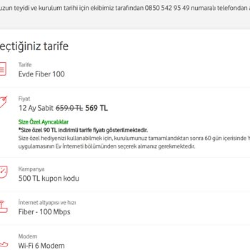 Vodafone Kampanya Sözüne Rağmen Modem Ücreti Yansıtıldı