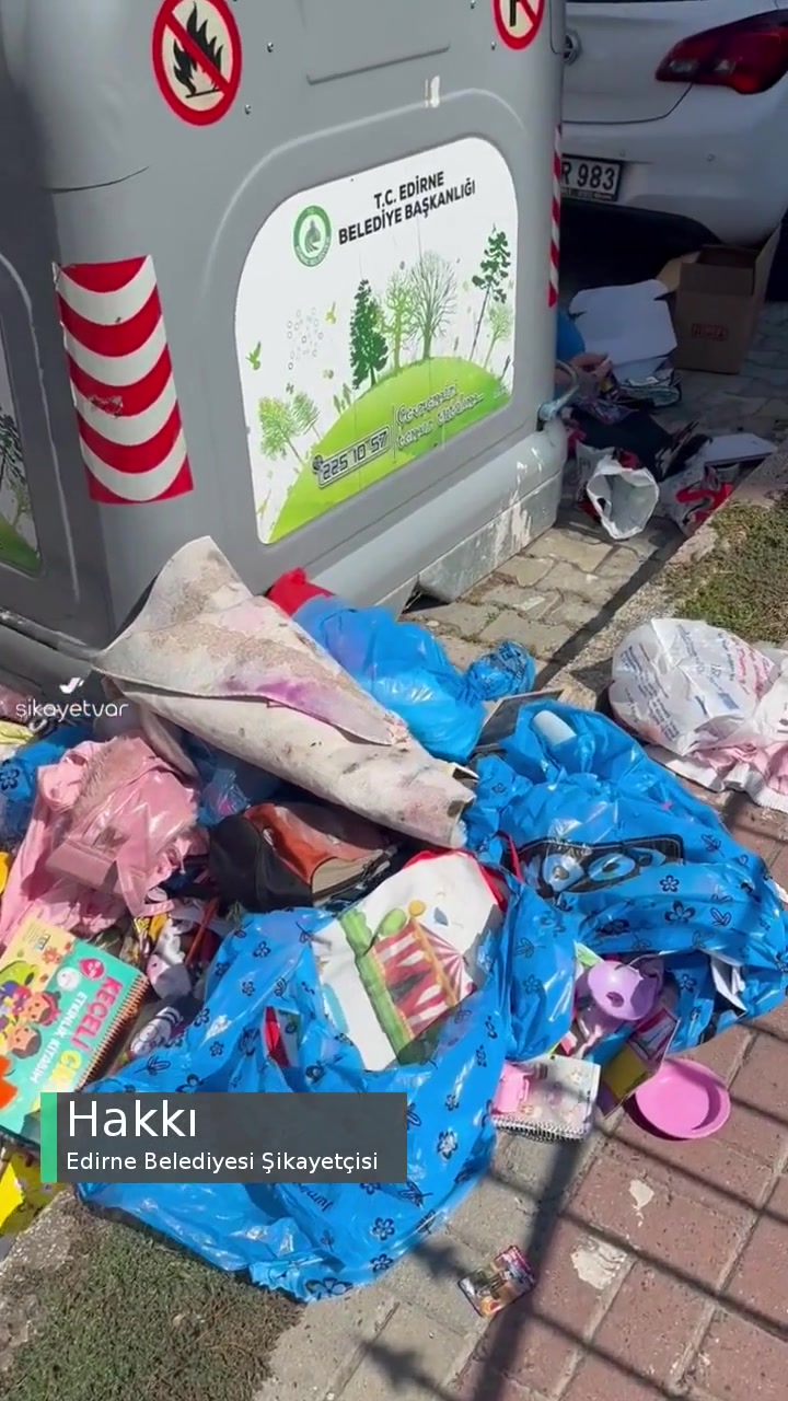Edirne Belediyesi Temizlik Ve Konteyner Sorunu! videonun kapak resmi