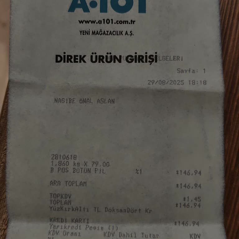 A101'den Aldığım Bozuk Tavuk Ve Eksik İade Sorunu