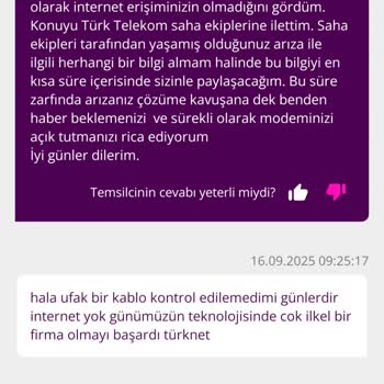 TurkNet Fiber'da Sürekli Bağlantı Kopmaları Ve Çözüm Eksikliği