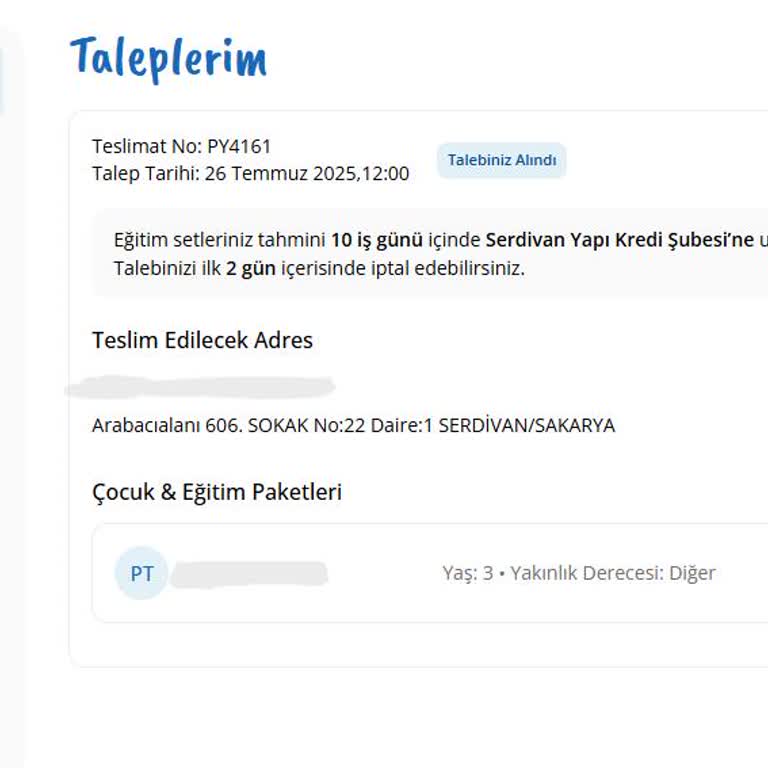 Eğitim Seti Teslimatı Gecikti, Bilgilendirme Yetersiz