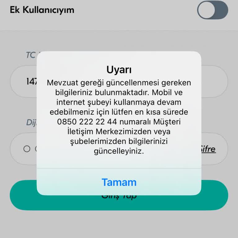 Mobil Uygulama Erişimi Ve Şube Eksikliği Nedeniyle İşlem Yapamıyorum