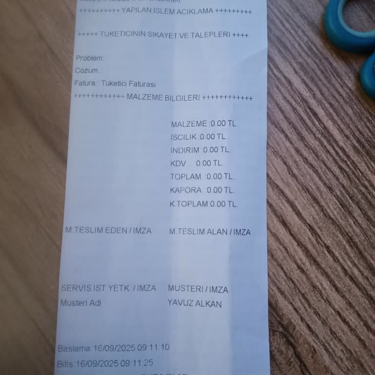 Kullanılmayan Masada Kabarma Ve Garanti Sorunu