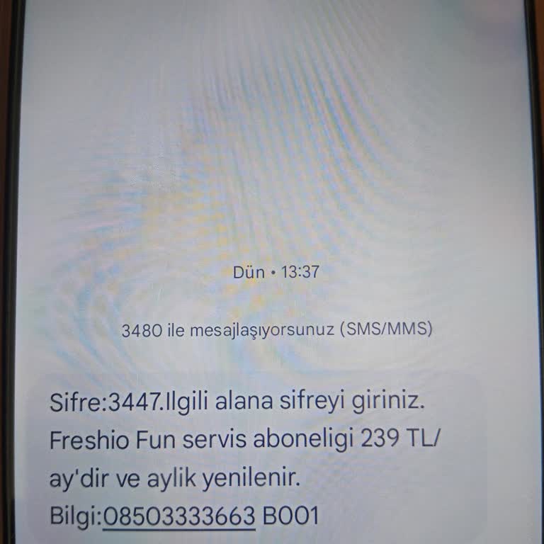 Onayım Olmadan Freshio Fun Servisine Ücret Yansıtıldı İade Edilmiyor