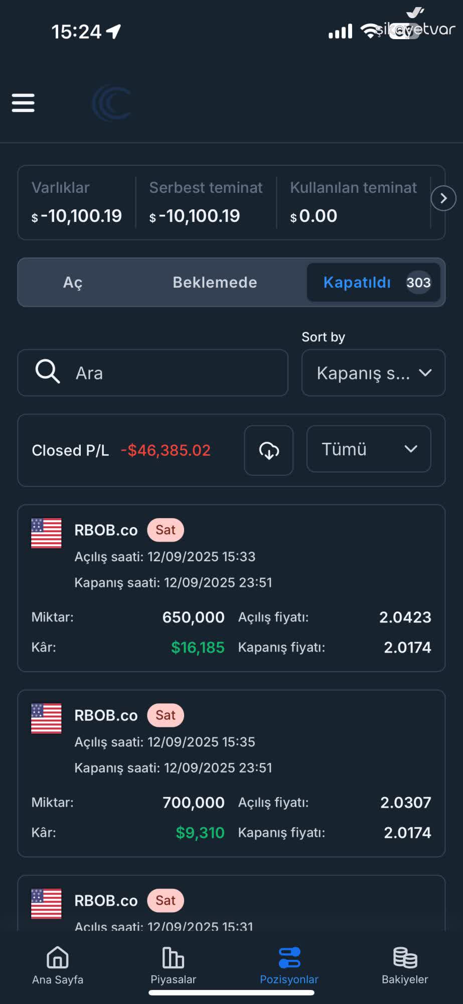 Forex ve İşlem Şikayetleri - 11/70 - Şikayetvar