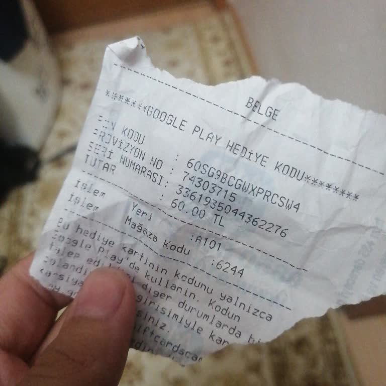 Satın Aldığım Google Hediye Kartı Kullanılmamış Olmasına Rağmen Geçersiz Çıktı