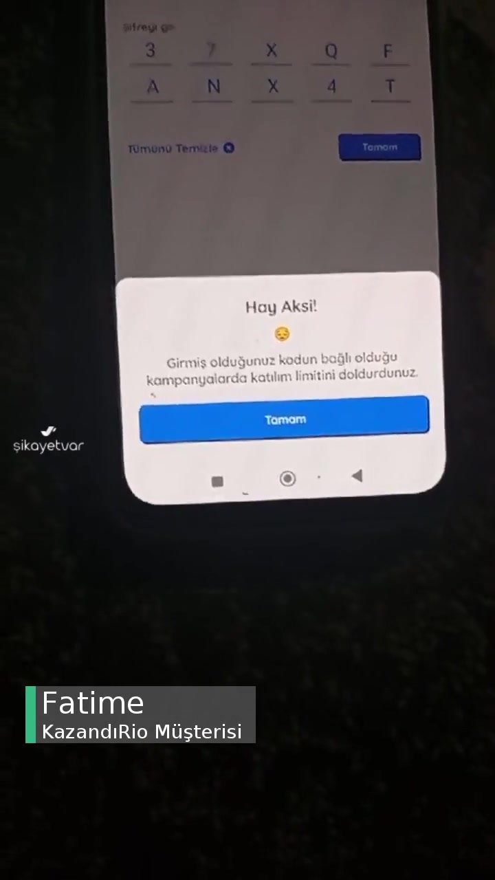 Kazandırio Limit Dolu Uyarısı! videonun kapak resmi
