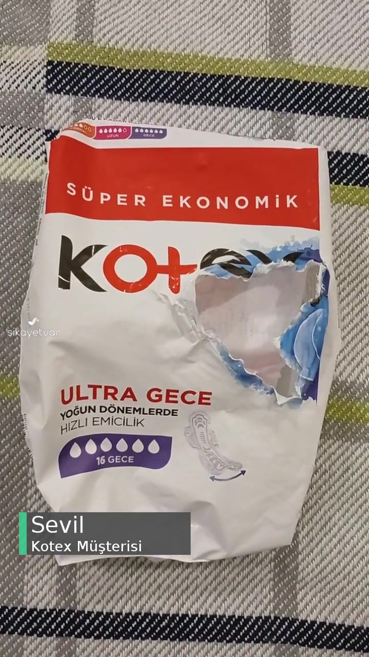Kotex Ürün Parçalanıyor! videonun kapak resmi