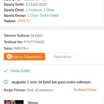 Trendyol Wexta Valiz Teslimi Eksik Yapıldı!