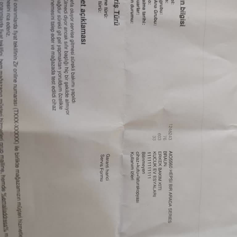 Aldığım Tıraş Makinesi İlk Günden Sorunlu, Değişim Yapılmıyor