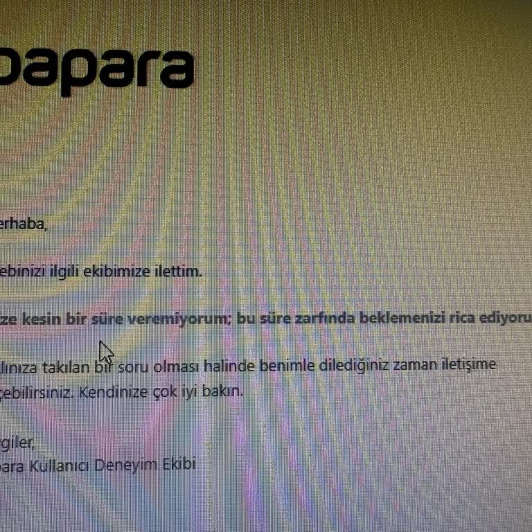 Papara Hesabım Kapatıldı 70.000 TL Bakiyeme Erişimim Engellendi Çözüm Bekliyorum