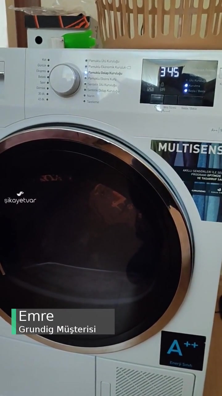 Grundig Kurutma Makinesi Yanık Kokusu Ve Kazan Dönmüyor videonun kapak resmi