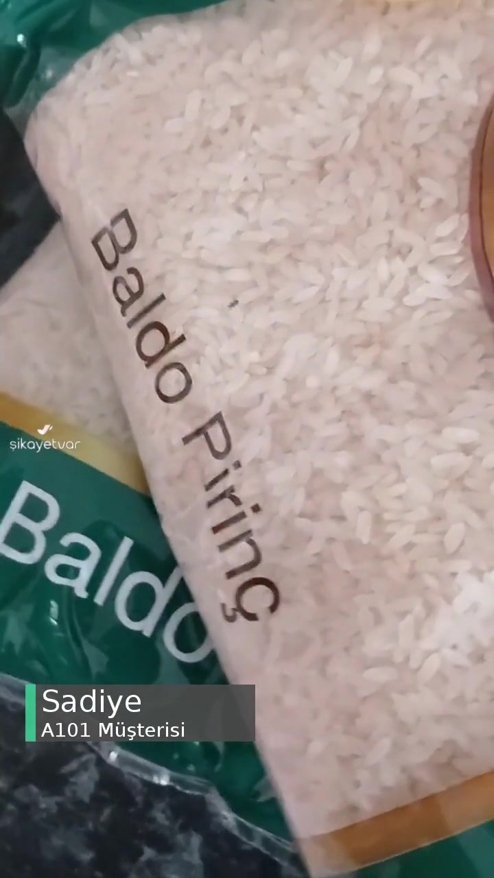 A101 Ovadan Baldo Pirinç Aldım İçinde Böceklenmeler Olmuş! videonun kapak resmi