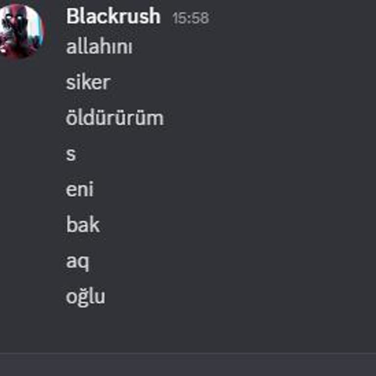 Discordda Hakaret Ve Küfür İçeren Mesajlar Aldım