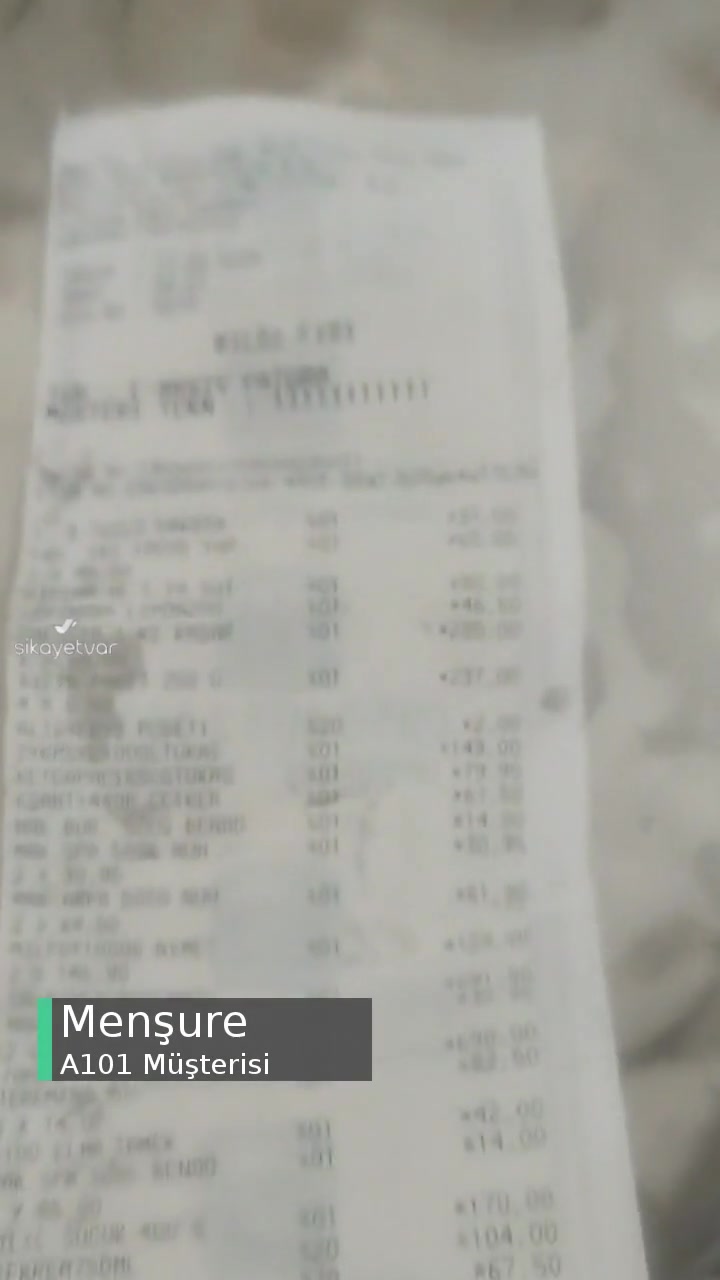 A101 Etiketteki Ve Kasadaki Fiyatlar Farklı, Bu Ne Sorumsuzluk! videonun kapak resmi