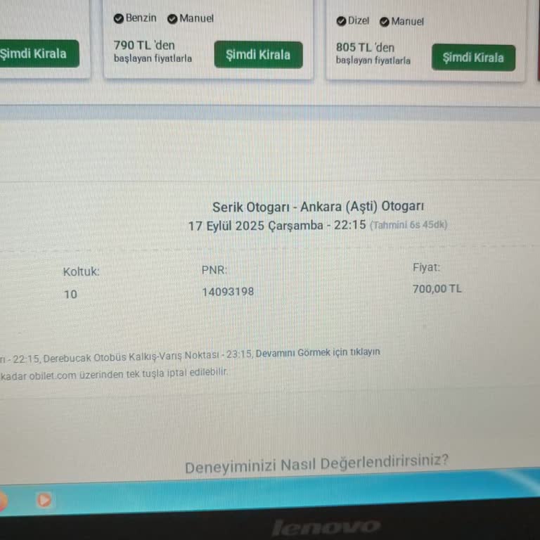 Bilet Açığa Alma Talebime İlgisiz Ve Olumsuz Yaklaşım