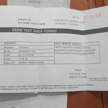 Boynerden Alınan Çanta İlk Kullanımda Bozuldu Mağduriyetim Giderilmedi