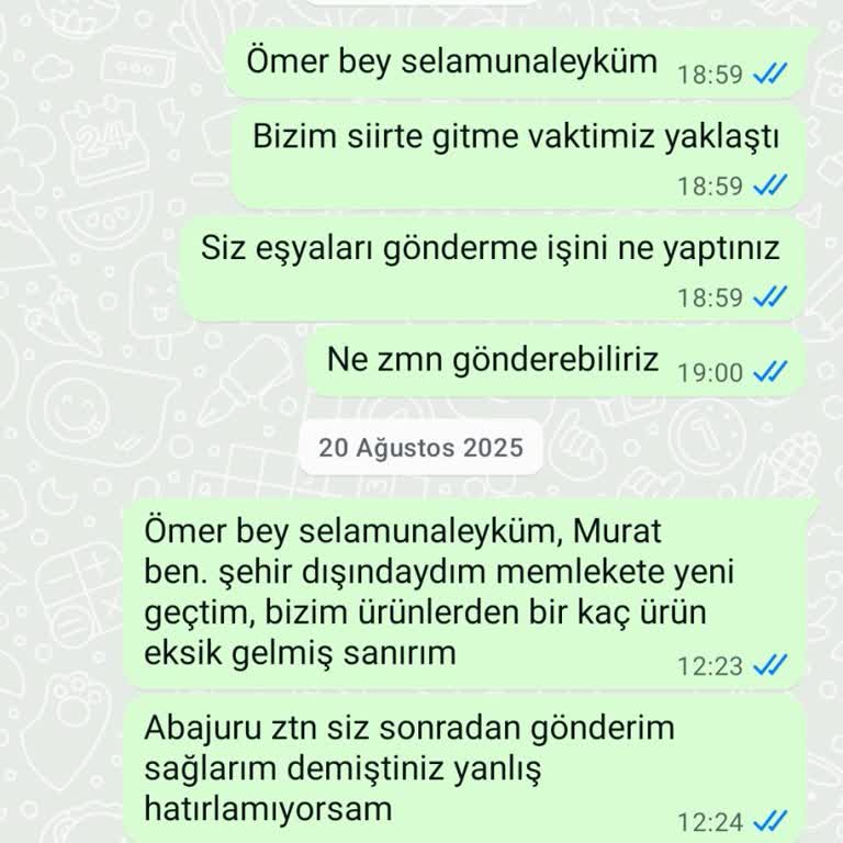 Birimev Sincan Şubesinden Eksik Ve Gecikmeli Teslimat, İletişim Sorunu