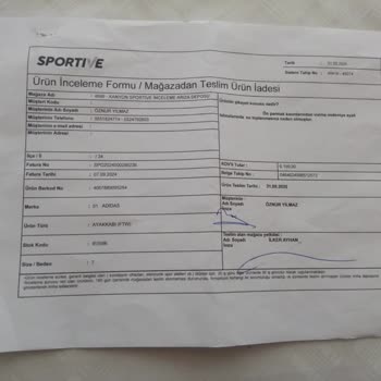 Adidas Kramponun Deri Kalkması Ve İade Talebimin Reddedilmesi