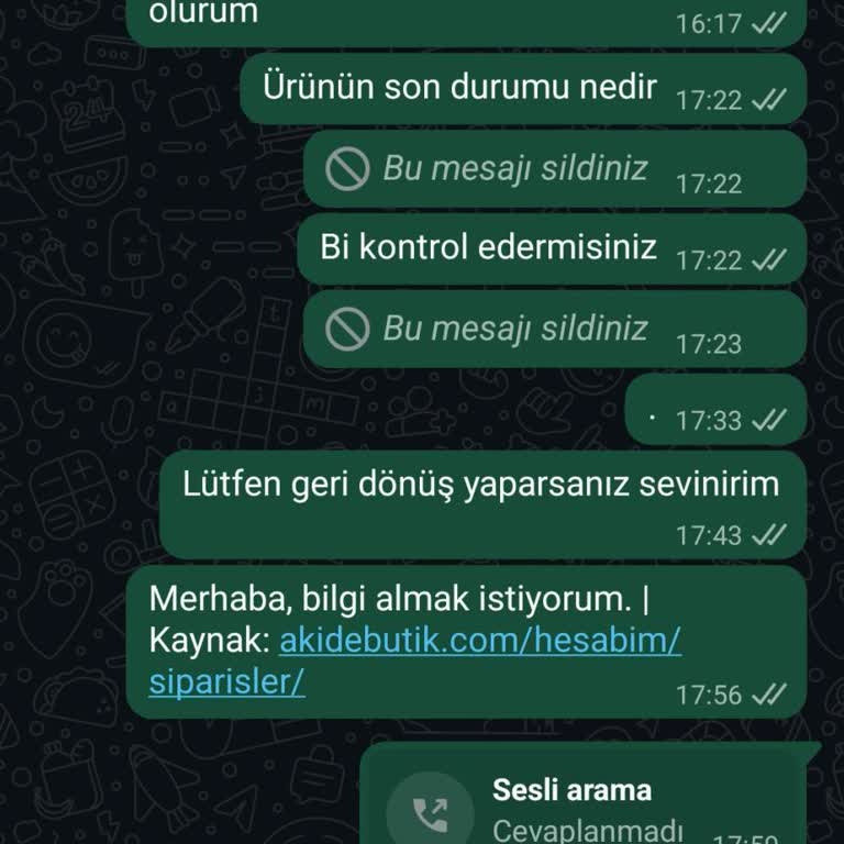 Siparişim Kargolanmadı, İade Talebime De Yanıt Verilmiyor