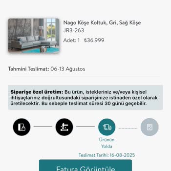 Teslim Edilmeyen Köşe Koltuğu Ve Cevapsız Müşteri Hizmetleri Nedeniyle Mağduriyet