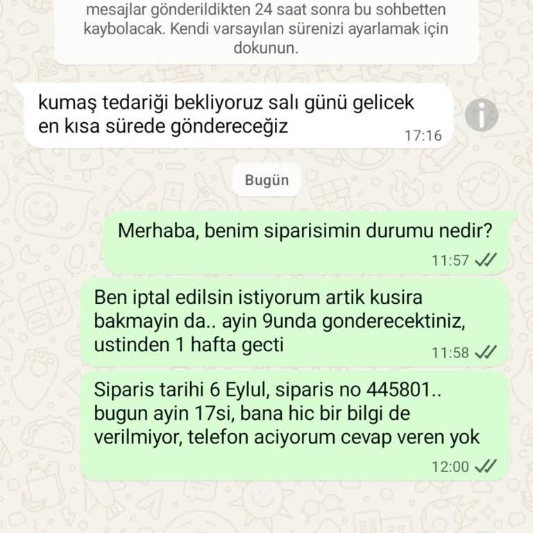 Teslim Edilmeyen Stor Perde Siparişi Ve İade Talebim