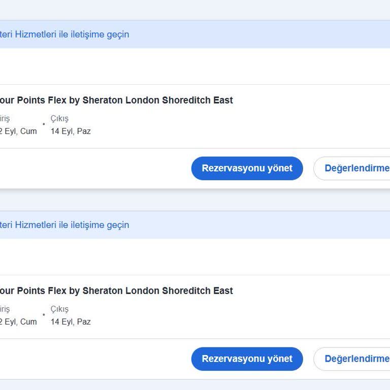 Aynı Tarihler İçin Çift Rezervasyon Ve Fazla Tahsilat Sorunu