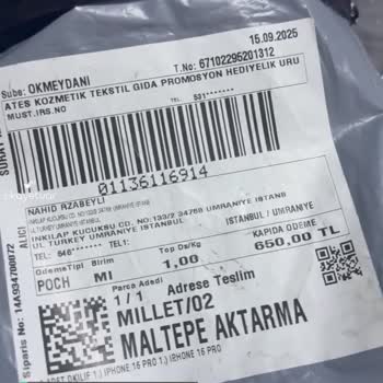 Sürat Kargo İade İstiyorum Yanlış Sipariş!