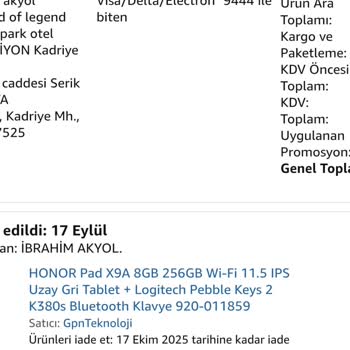 Siparişimdeki Hediye Klavye Gönderilmedi, Çözüm Sunulmadı