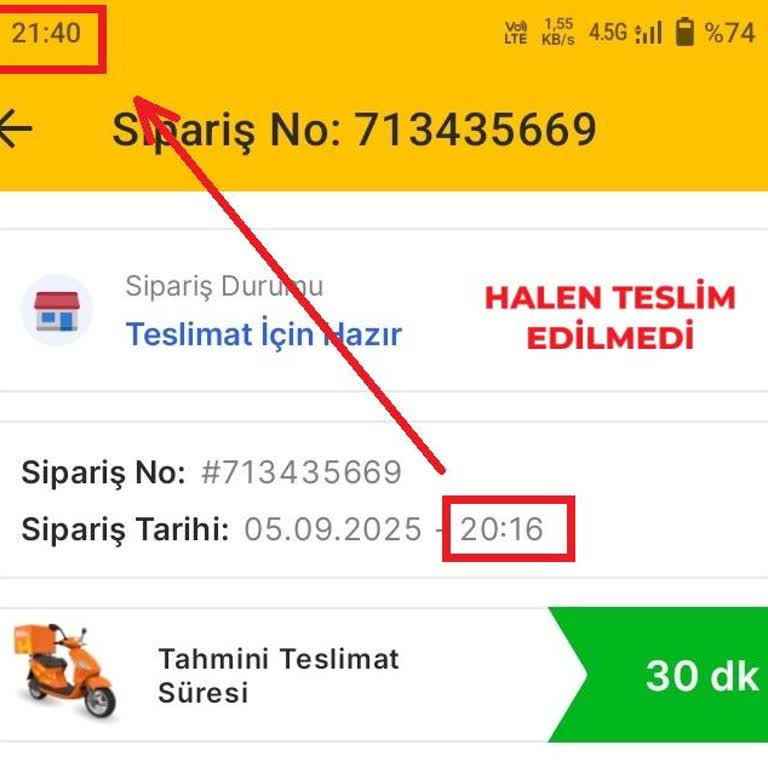 Migros Hemen Siparişim Geç Teslim Edildi Ve Müşteri Hizmetleri Desteği Yetersizdi