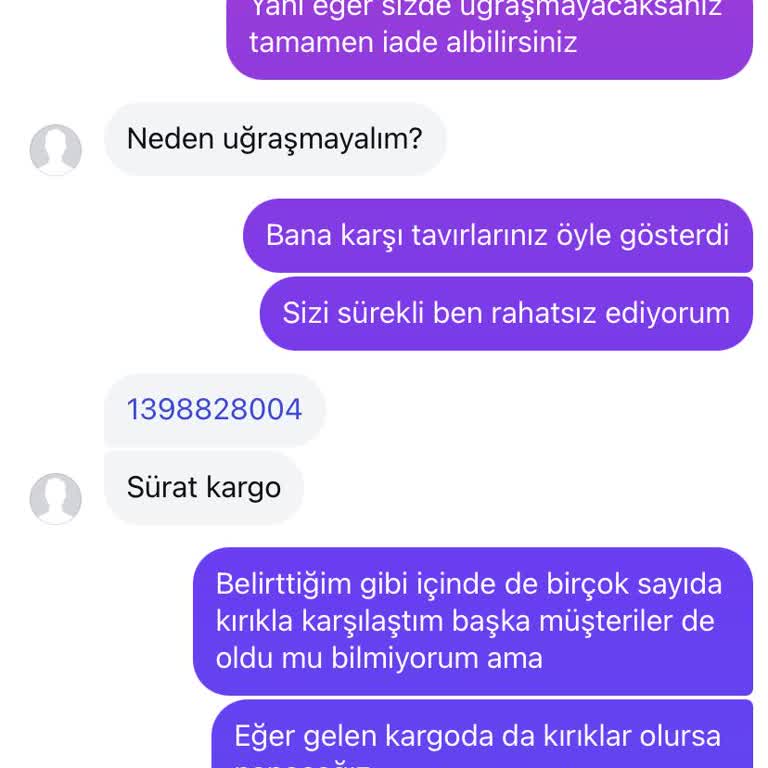 Yanlış Ve Kırık Ürün Sonrası İade Yapılmadı, İletişim Engellendi
