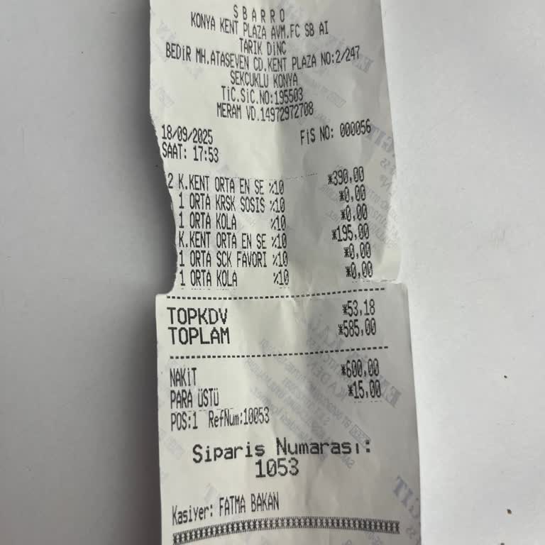 Sbarro Şubesinde Geciken Sipariş Ve İlgisiz Personel Deneyimi