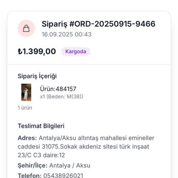 Yanlış Ürün Gönderimi Ve Ücret İadesi Sorunu Yaşadım