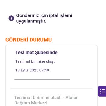 Siparişim Teslim Edilmeden İptal Edildi Bilgilendirme Yapılmadı