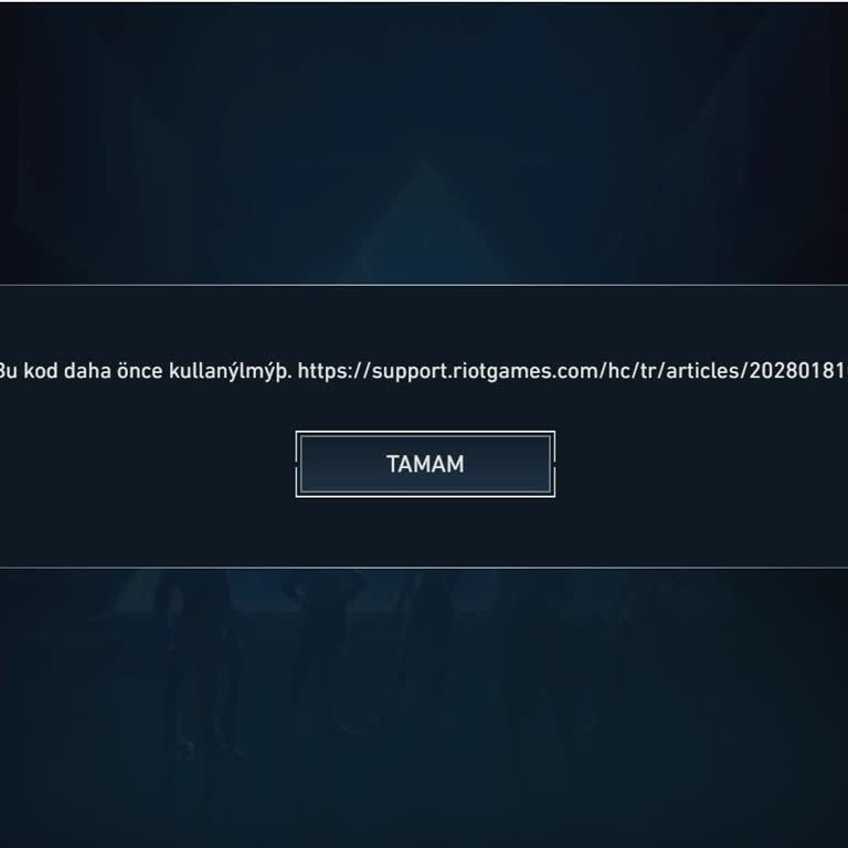Satın Aldığım Valorant Kodu Daha Önce Kullanılmış Mağduriyetim Giderilmiyor