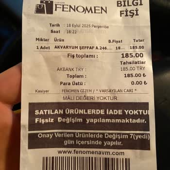 Kırılan Cam Fanus İçin İade Talebim Reddedildi